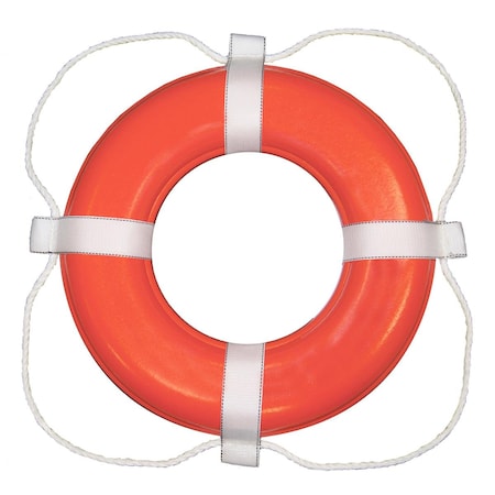 Bookazine 30 in. Foam Ring Buoy Orange & White TI2560775